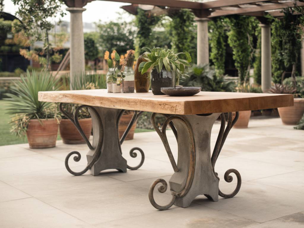 Les matériaux tendance pour une table de jardin résistante et élégante